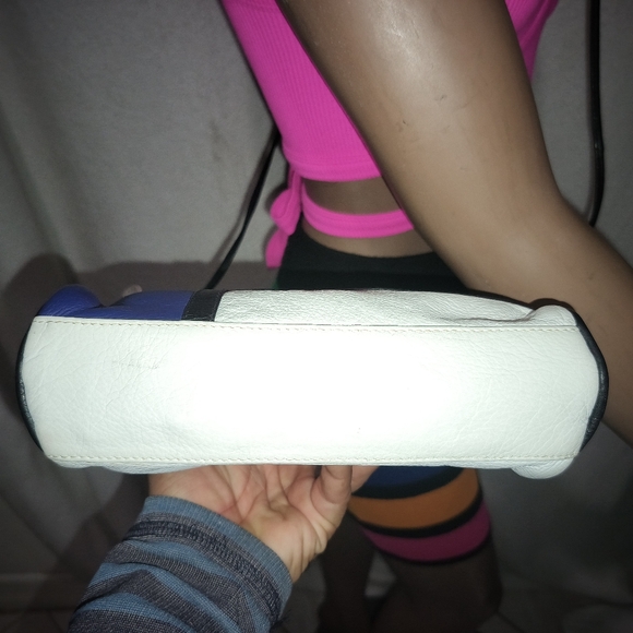 Unlisted Mondrian Multicolor Crossbody Leather Bag and Bongo Skirt Set. - Picture 5 of 16